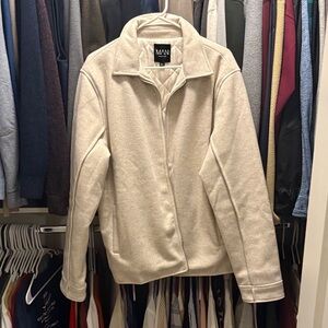 MAN Beige Lightweight Shirt Jacket